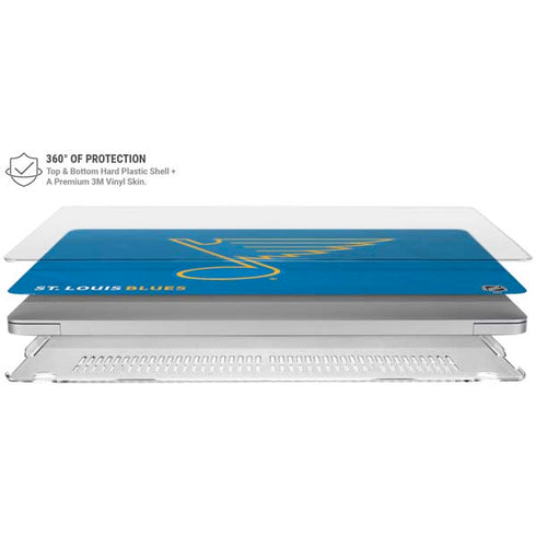 NHL St. Louis Blues Distressed MacBook Air 15in (2023-2025) Case plus Skin